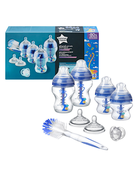 Tommee Tippee Advanced Anti-colic újszülött cumisüveg kezdőszett kék (8db)
