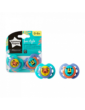 Tommee Tippee Fun játszócumi 0-6hó (2db)