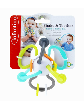 Infantino Shake & Teethe puha csörgő és rágóka