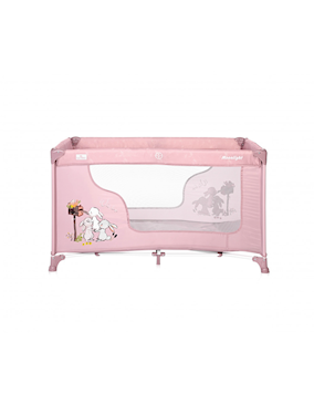 Lorelli Moonlight 1 fix utazóágy - Beige Rose Rabbits 2021