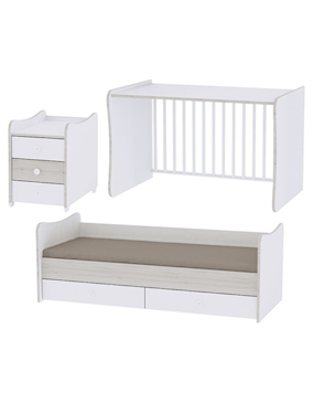 Lorelli Maxi Plus kombi ágy 70x160 - White & Amber