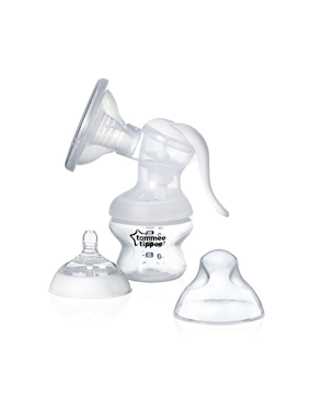 Tommee Tippee kézi mellszívó + ajándék Sangenic Twist and Click pelenkacsomagoló vödör - feh